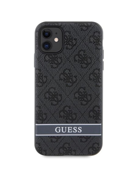 Guess 4G Stripes dėklas, skirtas iPhone 11 / Xr - pilkas Guess 4G Stripes dėklas, skirtas iPhone 11 / Xr - pilkas