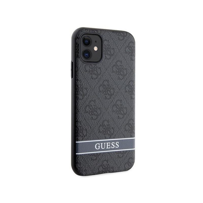 Guess 4G Stripes dėklas, skirtas iPhone 11 / Xr - pilkas