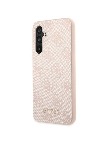 Guess 4G Metal Gold Logo dėklas, skirtas Samsung Galaxy A54 - rožinis Guess 4G Metal Gold Logo dėklas, skirtas Samsung Galaxy A54 - rožinis