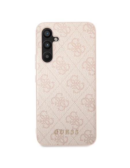 Guess 4G Metal Gold Logo dėklas, skirtas Samsung Galaxy A54 - rožinis Guess 4G Metal Gold Logo dėklas, skirtas Samsung Galaxy A54 - rožinis