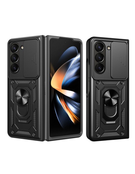 Hybrid Armor Camshield Dėklas, skirtas Z Fold 5 5G su fotoaparato apsauga – juodas Hybrid Armor Camshield Dėklas, skirtas Z Fold 5 5G su fotoaparato apsauga – juodas