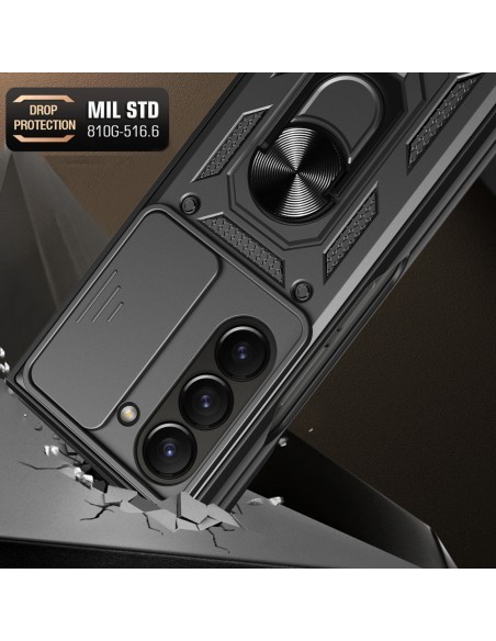 Hybrid Armor Camshield Dėklas, skirtas Z Fold 5 5G su fotoaparato apsauga – juodas Hybrid Armor Camshield Dėklas, skirtas Z Fold 5 5G su fotoaparato apsauga – juodas