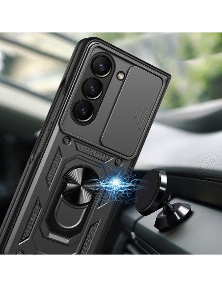 Hybrid Armor Camshield Dėklas, skirtas Z Fold 5 5G su fotoaparato apsauga – juodas Hybrid Armor Camshield Dėklas, skirtas Z Fold 5 5G su fotoaparato apsauga – juodas