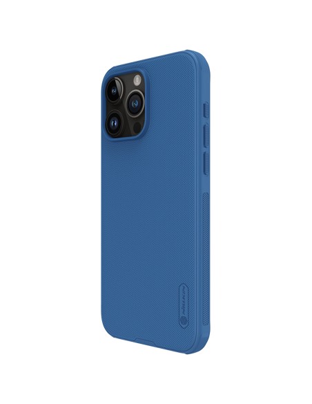 Nillkin Super Frosted Shield Pro sustiprintas dėklas iPhone 15 Pro Max - mėlynas Nillkin Super Frosted Shield Pro sustiprintas dėklas iPhone 15 Pro Max - mėlynas