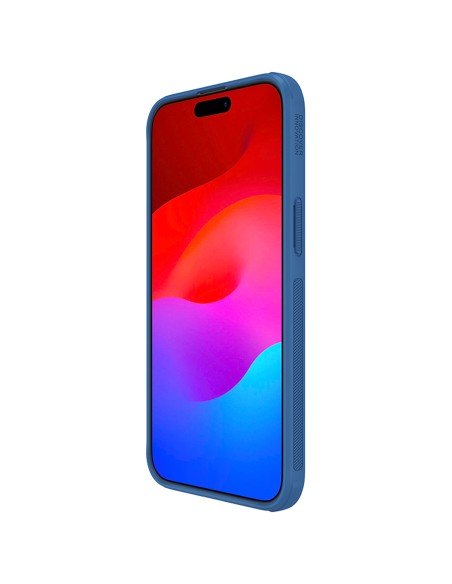 Nillkin Super Frosted Shield Pro sustiprintas dėklas iPhone 15 Pro Max - mėlynas Nillkin Super Frosted Shield Pro sustiprintas dėklas iPhone 15 Pro Max - mėlynas