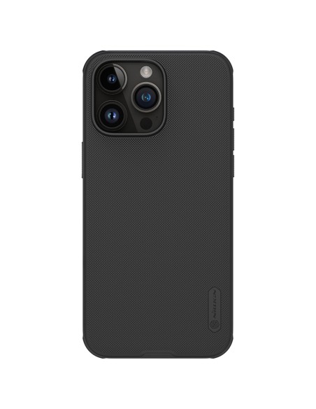 Nillkin Super Frosted Shield Pro sustiprintas dėklas iPhone 15 Pro Max - juodas Nillkin Super Frosted Shield Pro sustiprintas dėklas iPhone 15 Pro Max - juodas