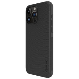 Nillkin Super Frosted Shield Pro sustiprintas dėklas iPhone 15 Pro Max - juodas