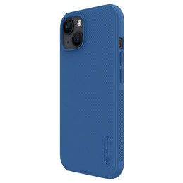 Nillkin Super Frosted Shield Pro sustiprintas dėklas iPhone 15 Plus - mėlynas