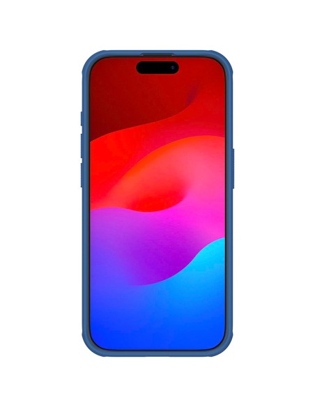 Nillkin Super Frosted Shield Pro sustiprintas dėklas iPhone 15 Pro - mėlynas Nillkin Super Frosted Shield Pro sustiprintas dėklas iPhone 15 Pro - mėlynas