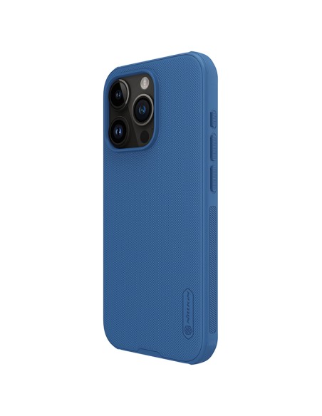 Nillkin Super Frosted Shield Pro sustiprintas dėklas iPhone 15 Pro - mėlynas Nillkin Super Frosted Shield Pro sustiprintas dėklas iPhone 15 Pro - mėlynas