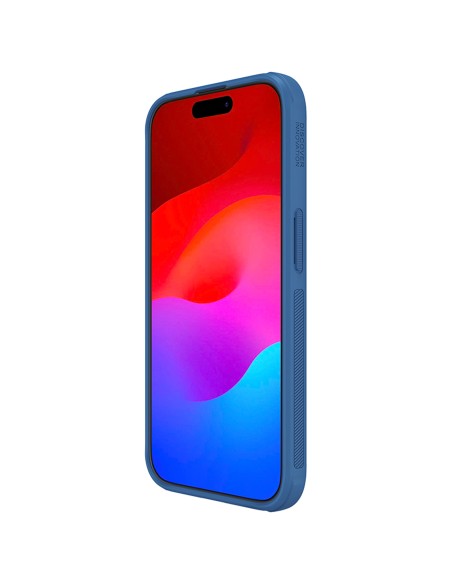 Nillkin Super Frosted Shield Pro sustiprintas dėklas iPhone 15 Pro - mėlynas Nillkin Super Frosted Shield Pro sustiprintas dėklas iPhone 15 Pro - mėlynas