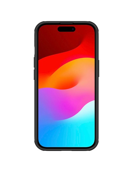 Nillkin Super Frosted Shield Pro sustiprintas dėklas iPhone 15 - juodas Nillkin Super Frosted Shield Pro sustiprintas dėklas iPhone 15 - juodas