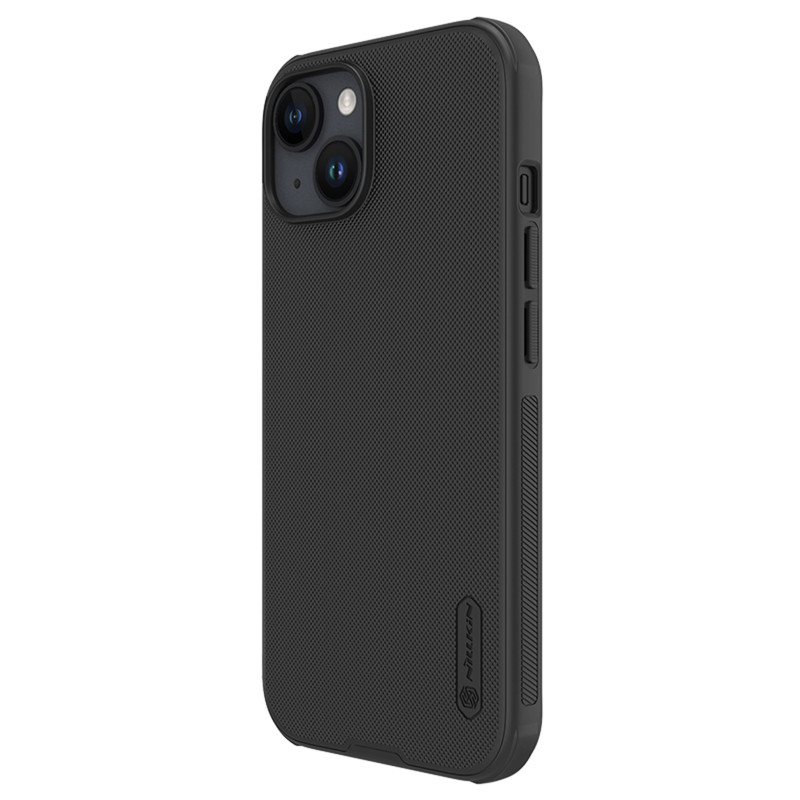 Nillkin Super Frosted Shield Pro sustiprintas dėklas iPhone 15 - juodas