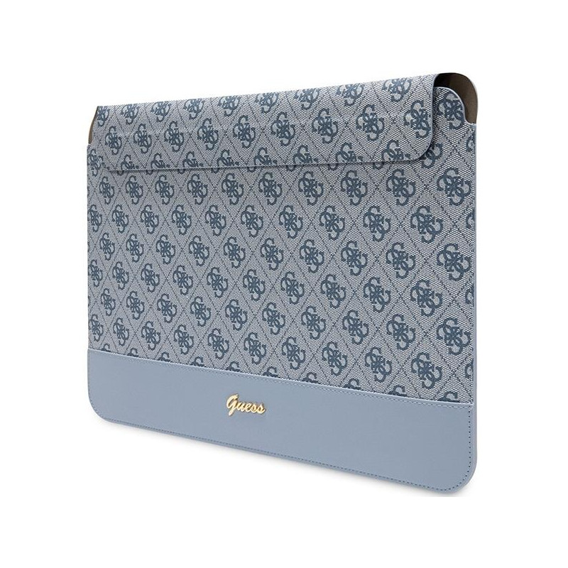 Guess 4G Stripe Metal Logo dėklas 14" nešiojamam kompiuteriui - mėlynas