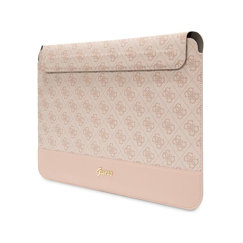 Guess 4G Stripe Metal Logo dėklas 14" nešiojamam kompiuteriui - rožinis