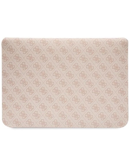Guess 4G Stripe Metal Logo dėklas 14" nešiojamam kompiuteriui - rožinis Guess 4G Stripe Metal Logo dėklas 14" nešiojamam kompiuteriui - rožinis