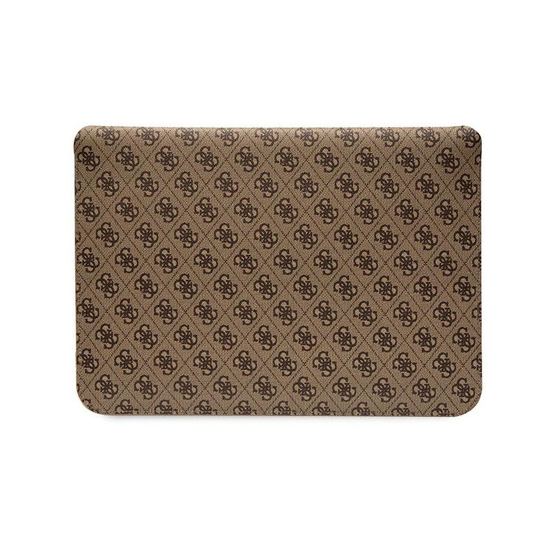 Guess 4G Stripe Metal Logo dėklas 14" nešiojamam kompiuteriui - rudas