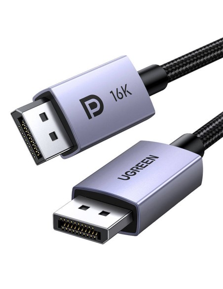 Ugreen DP118 DisplayPort 2.1 laidas 2m - pilkas Ugreen DP118 DisplayPort 2.1 laidas 2m - pilkas
