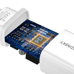 Wozinsky WGWCCW 20W USB-C sieninis įkroviklis - baltas