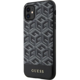 Guess GCube Stripes MagSafe dėklas, skirtas iPhone 11 / Xr - juodas