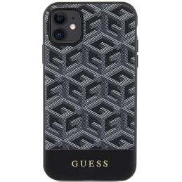 Guess GCube Stripes MagSafe dėklas, skirtas iPhone 11 / Xr - juodas
