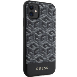 Guess GCube Stripes MagSafe dėklas, skirtas iPhone 11 / Xr - juodas