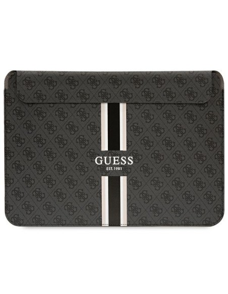 Guess 4G Printed Stripes dangtelis 14" nešiojamam kompiuteriui – juodas Guess 4G Printed Stripes dangtelis 14" nešiojamam kompiuteriui – juodas