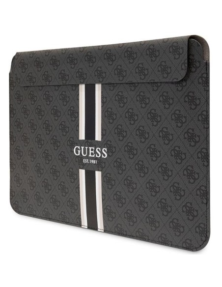 Guess 4G Printed Stripes dangtelis 14" nešiojamam kompiuteriui – juodas Guess 4G Printed Stripes dangtelis 14" nešiojamam kompiuteriui – juodas