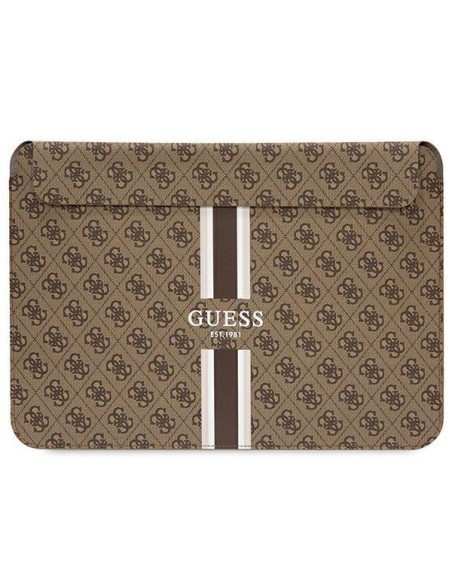 Guess 4G Printed Stripes dangtelis 14" nešiojamam kompiuteriui – rudas