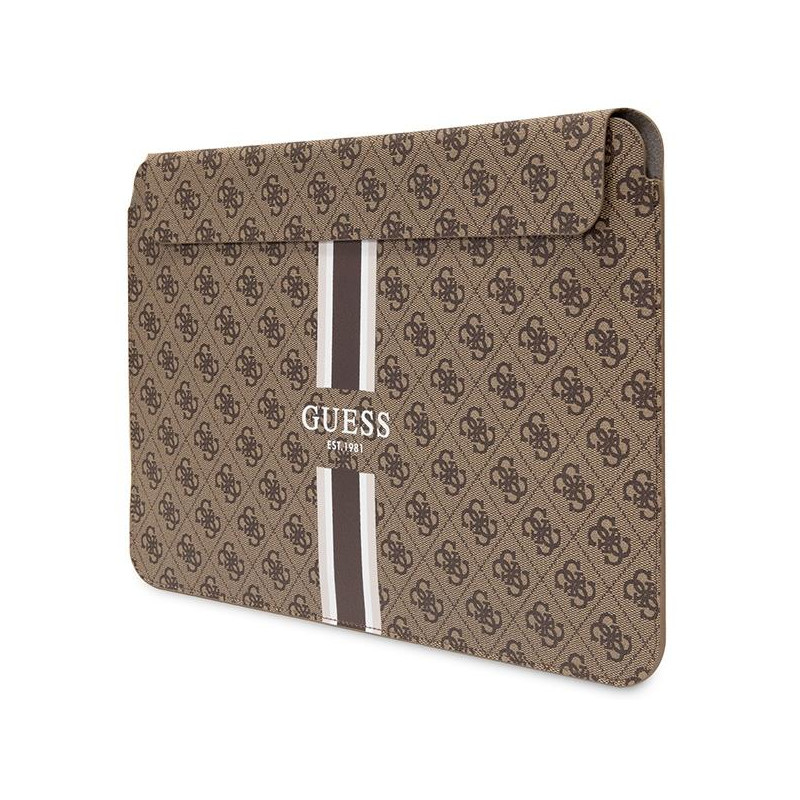 Guess 4G Printed Stripes dangtelis 14" nešiojamam kompiuteriui – rudas