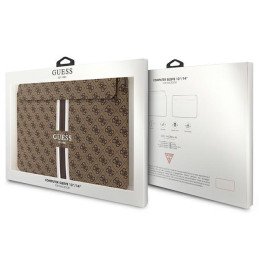 Guess 4G Printed Stripes dangtelis 14" nešiojamam kompiuteriui – rudas