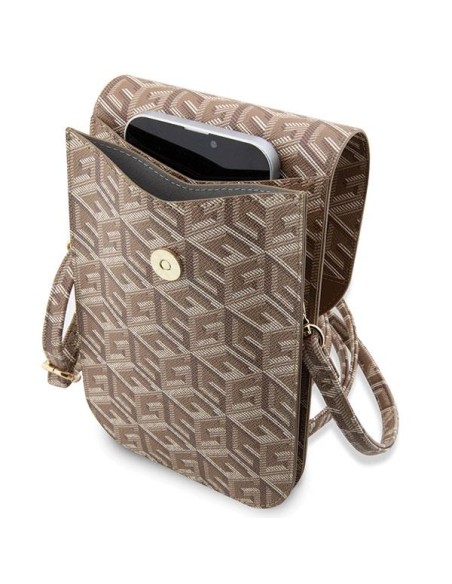 Guess GCube Stripe krepšys - rudas Guess GCube Stripe krepšys - rudas