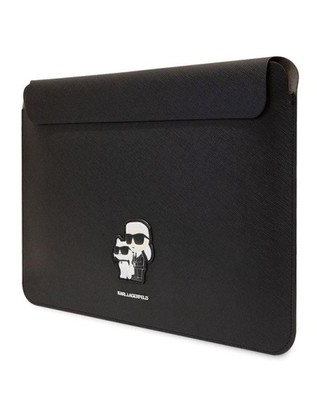 Karl Lagerfeld Saffiano Karl&Choupette dėklas 14" nešiojamam kompiuteriui - juodas Karl Lagerfeld Saffiano Karl&Choupette dėklas 14" nešiojamam kompiuteriui - juodas