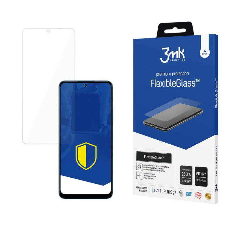 3mk FlexibleGlass™ hibridinis stiklas ant Xiaomi Redmi 12