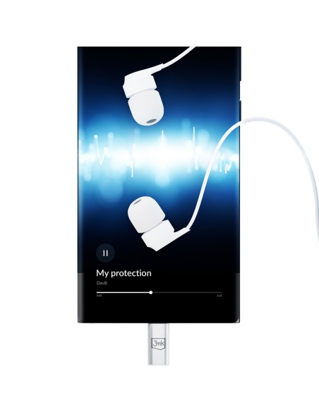 3mk Wired Headphones laidinės ausinės su USB-C jungtimi – baltos spalvos 3mk Wired Headphones laidinės ausinės su USB-C jungtimi – baltos spalvos