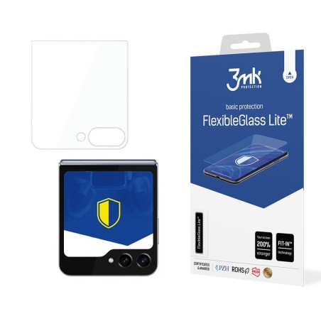 3mk FlexibleGlass Lite™ hibridinis stiklas, skirtas Samsung Galaxy Z Flip 5 (priekyje) 3mk FlexibleGlass Lite™ hibridinis stiklas, skirtas Samsung Galaxy Z Flip 5 (priekyje)