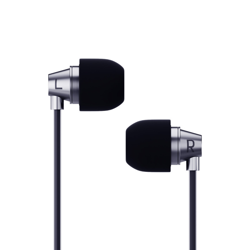 3mk Wired Earphones laidinės ausinės su 3,5 mm mini jack jungtimi – juodos