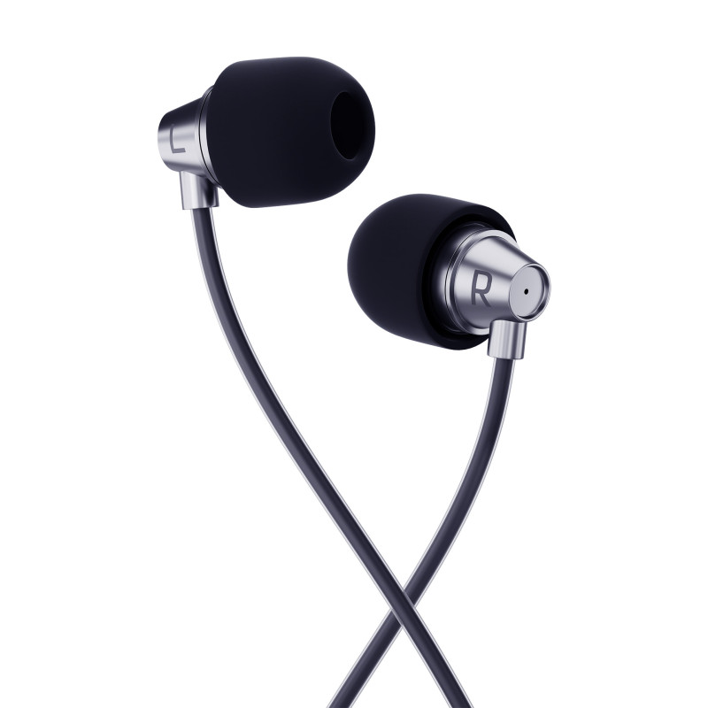 3mk Wired Earphones laidinės ausinės su 3,5 mm mini jack jungtimi – juodos