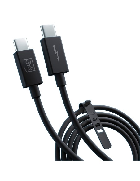 3mk Hyper Cable ThunderBolt 240W - juodas 3mk Hyper Cable ThunderBolt 240W - juodas