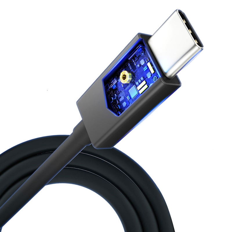3mk Hyper Cable ThunderBolt 240W - juodas