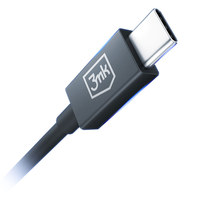 3mk Hyper Cable ThunderBolt 240W - juodas