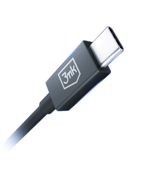 3mk Hyper Cable ThunderBolt 240W - juodas 3mk Hyper Cable ThunderBolt 240W - juodas