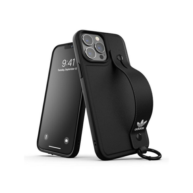 Adidas OR Hand Strap Case iPhone 13 Pro Max - juodas Adidas OR Hand Strap Case iPhone 13 Pro Max - juodas