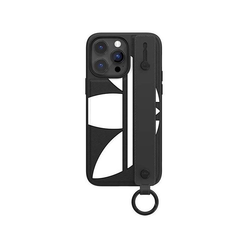 Adidas OR Hand Strap Case iPhone 14 Pro Max - juoda ir balta