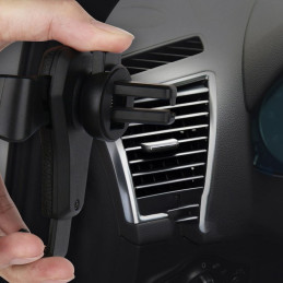 Gravitacinis automobilinio telefono laikiklis oro angai Car Holder H01 juodas