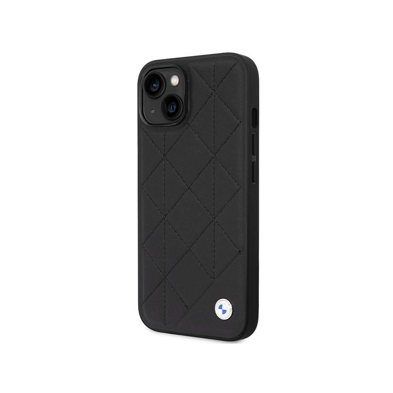 BMW odinis dygsniuotas dėklas iPhone 14 - juodas