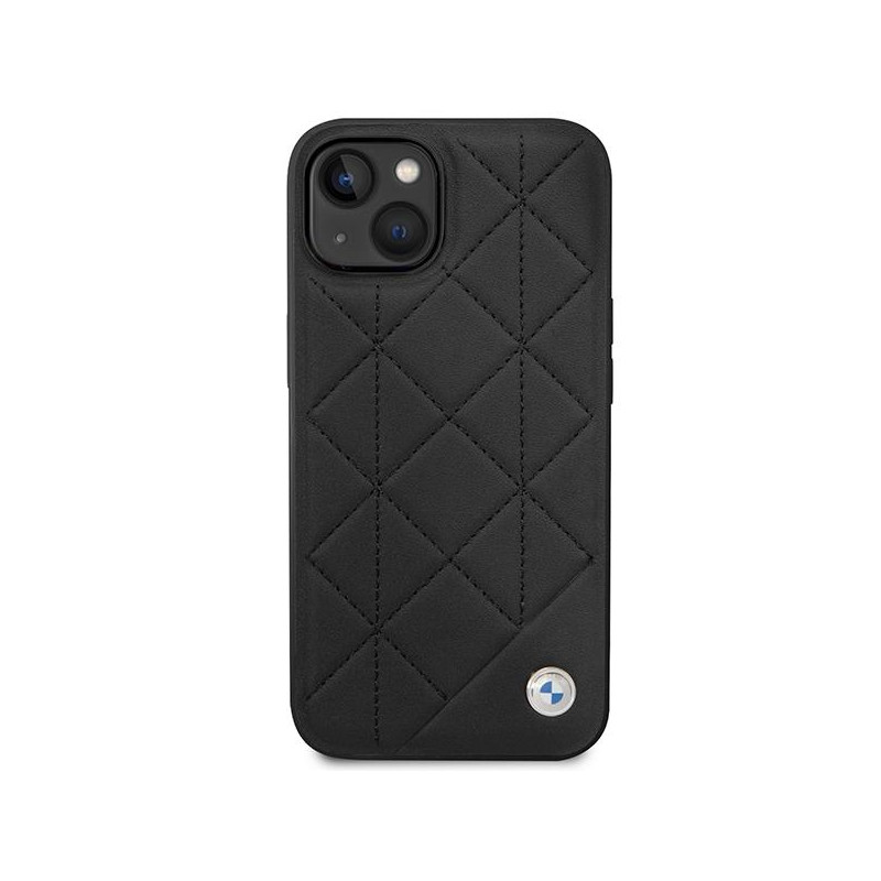 BMW odinis dygsniuotas dėklas iPhone 14 - juodas