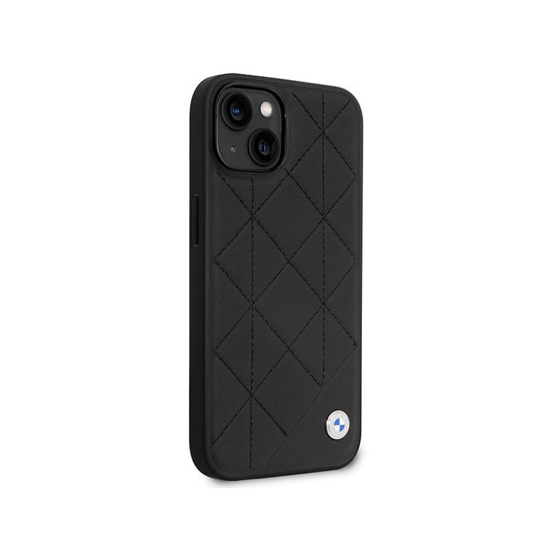 BMW odinis dygsniuotas dėklas iPhone 14 - juodas
