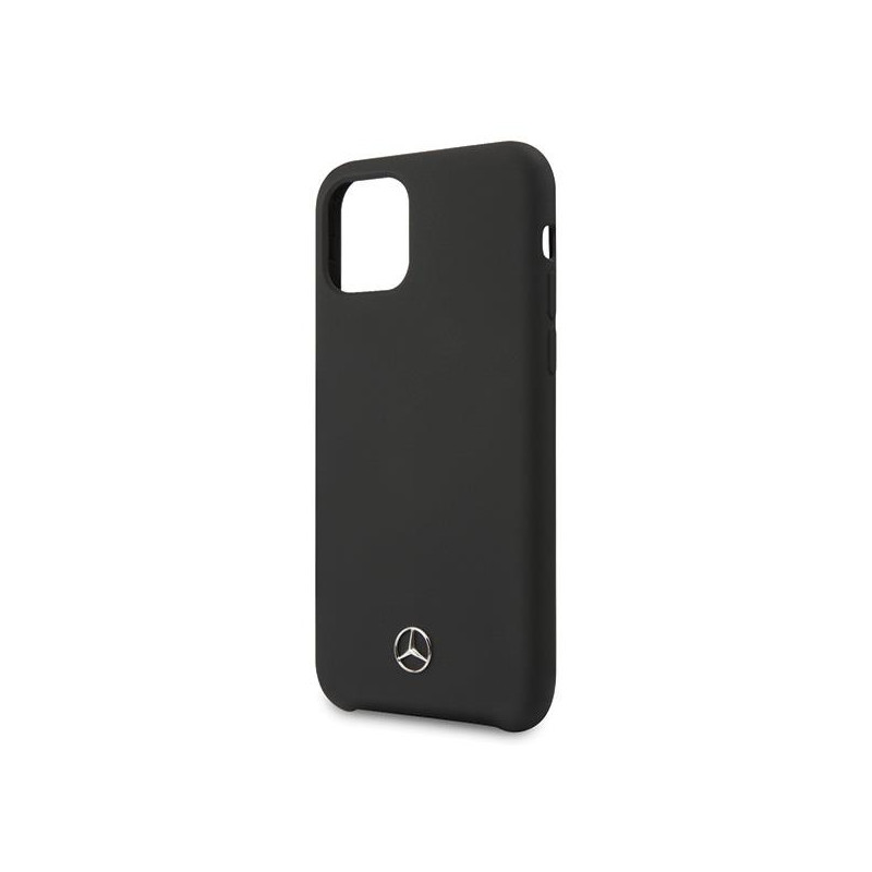 Mercedes Silicone Line dėklas iPhone 11 Pro kietam dėklui - juodas