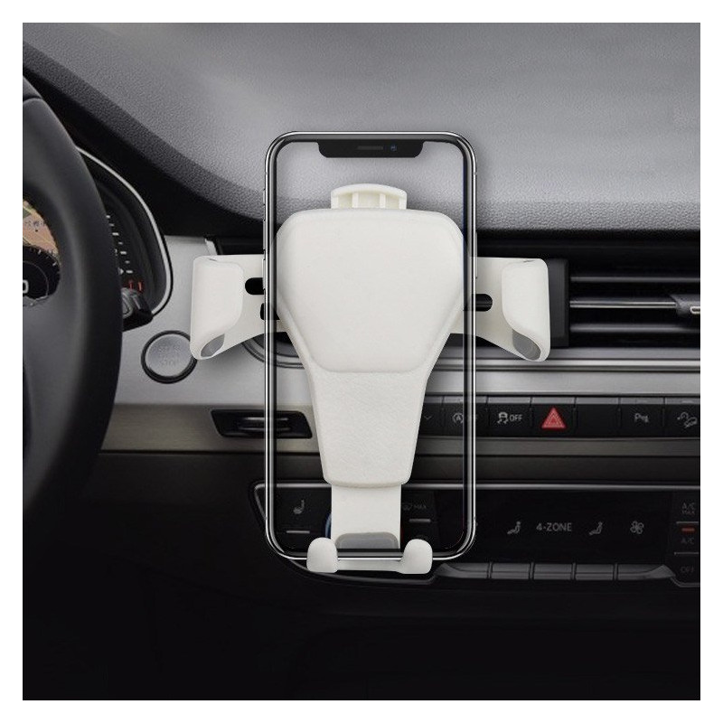 Gravitacinis automobilinio telefono laikiklis oro angai Car Holder H01 juodas